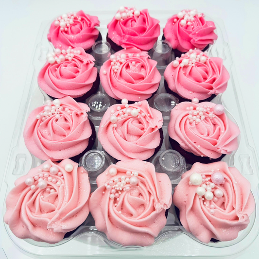 Pink Ombre Cupcakes